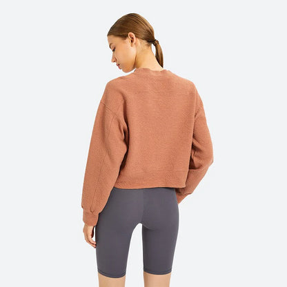 NWT Women Workout Sport Hoodies Comfortable Training Fitness Skin Friendly Leisure Sweatshirts Pullover with Pocket