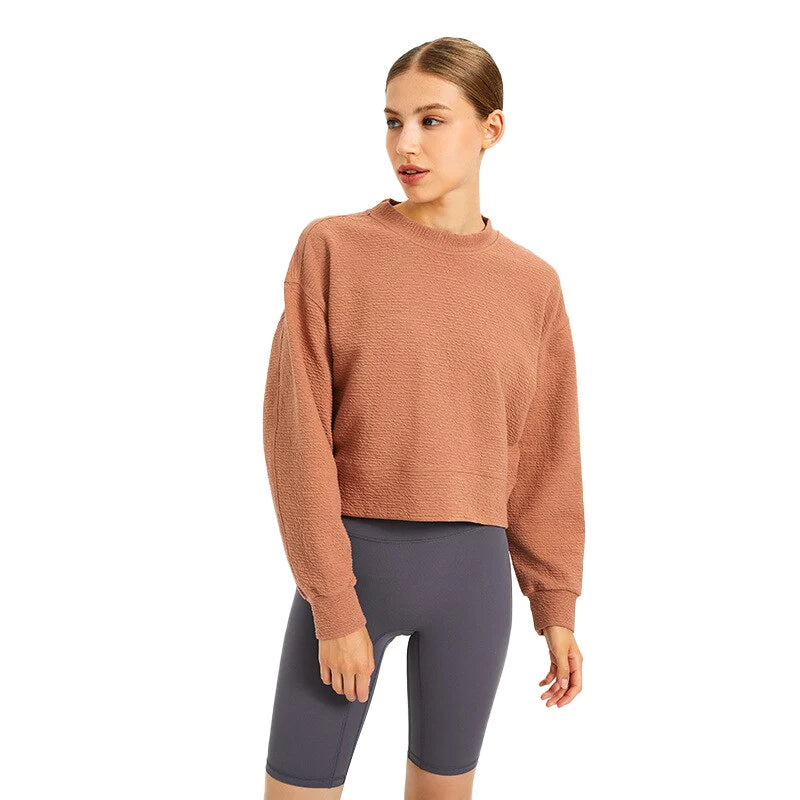 NWT Women Workout Sport Hoodies Comfortable Training Fitness Skin Friendly Leisure Sweatshirts Pullover with Pocket