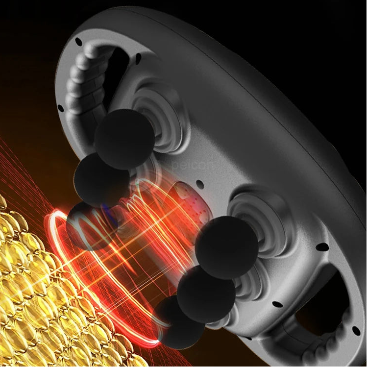 PulseTech Pro™ Muscle Therapy Device High Frequency Back Waist Massage Machine Six-head Body Shoulder Professional Fascia Massage Gun